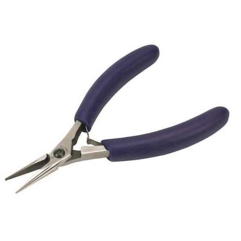 Plier Long Nose Serrated Jaw ESD 5.36" OAL
